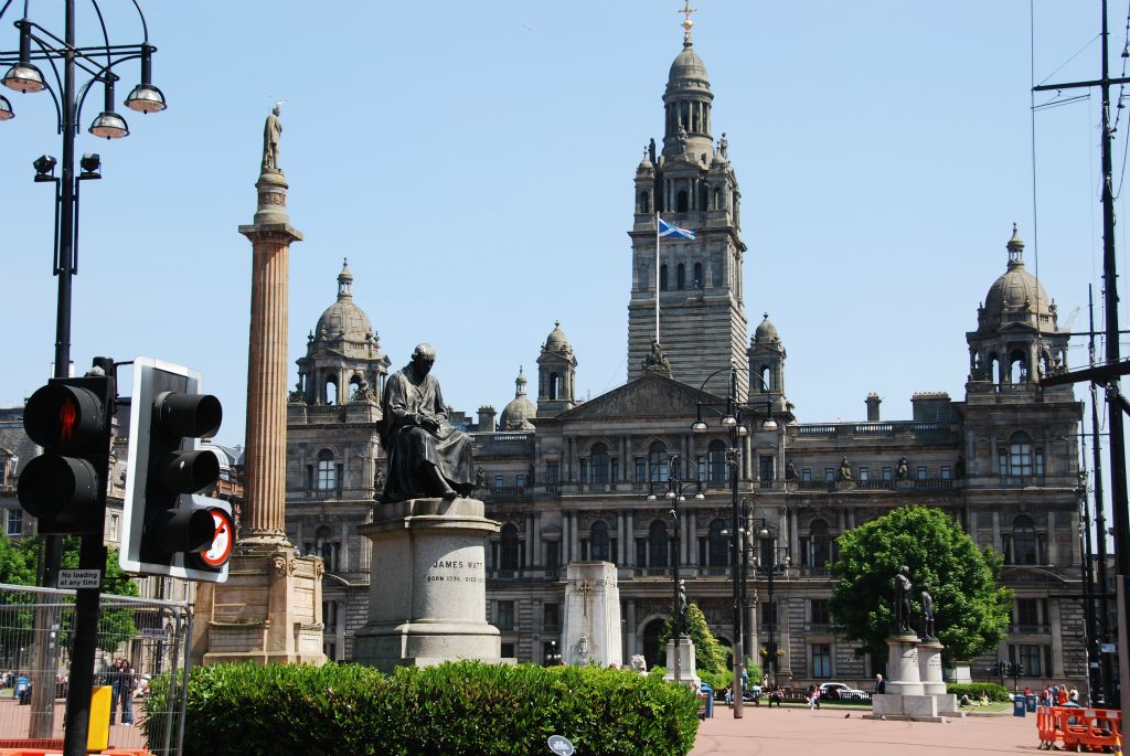 George Square, the principal civic centre of Glasgow, is named after King George III (1738 - 1820).